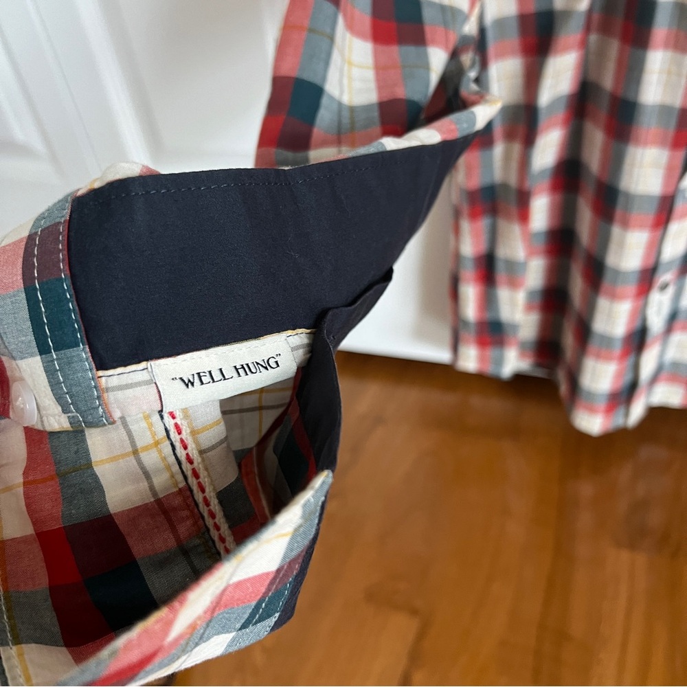 Mark Ecko Plaid Button-Up Shirt With Patch Sleeve… - image 3